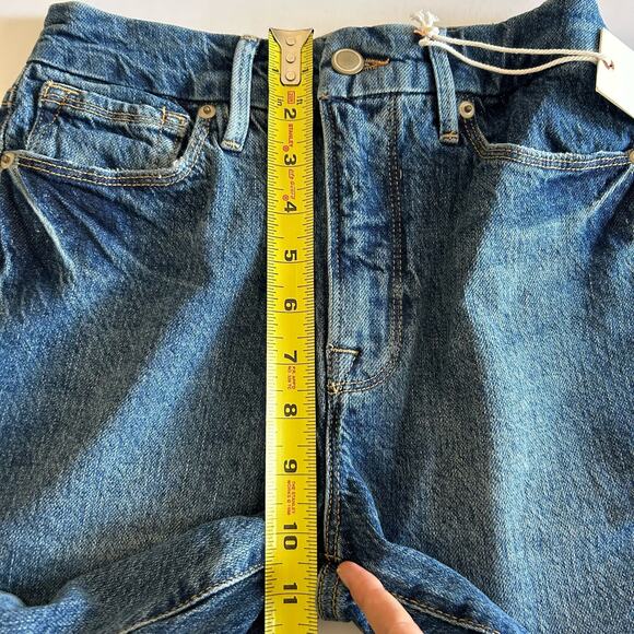 NWT Good American Womens Good Classic Blue 940 Hi-Rise Raw Hem Jean 2/26 - Picture 15 of 16